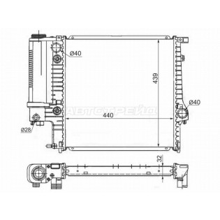 Радиатор BMW 3-Series 81-00 SAT