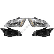 Фары Форд Фокус Ford Focus 2 (2005-2008) комплект 2 штуки левая и правая SAT высокое качество