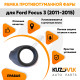 Рамка противотуманной фары правая Ford Focus 3 (2011-2015) черная KUZOVIK