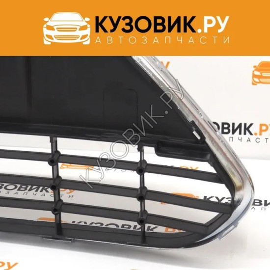 Решетка в передний бампер Ford Focus 2 (2008-2011) рестайлинг без хром молдинга KUZOVIK Решетка в передний бампер Ford Focus 2 (2008-2011) рестайлинг без хром молдинга KUZOVIK
