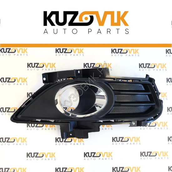 Рамка противотуманной фары правая Ford Mondeo 5 (2014-2019) с хромированной окантовкой KUZOVIK