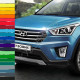 Бампер передний в цвет кузова Hyundai Creta (2016-2020) верхняя часть Бампер передний в цвет кузова Hyundai Creta (2016-2020) верхняя часть