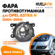 Фара противотуманная Opel Astra H (2004-2006) левая=правая  (1 штука) с регулировкой KUZOVIK Фара противотуманная Opel Astra H (2004-2006) левая=правая  (1 штука) с регулировкой KUZOVIK
