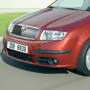 Бампер передний в цвет кузова Skoda Fabia 1 (2004-2007) рестайлинг Бампер передний в цвет кузова Skoda Fabia 1 (2004-2007) рестайлинг